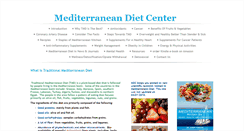 Desktop Screenshot of mediterraneandietcenter.com