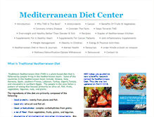 Tablet Screenshot of mediterraneandietcenter.com